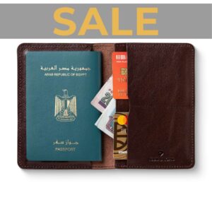 Marquess Passport wallet - Dark Brown